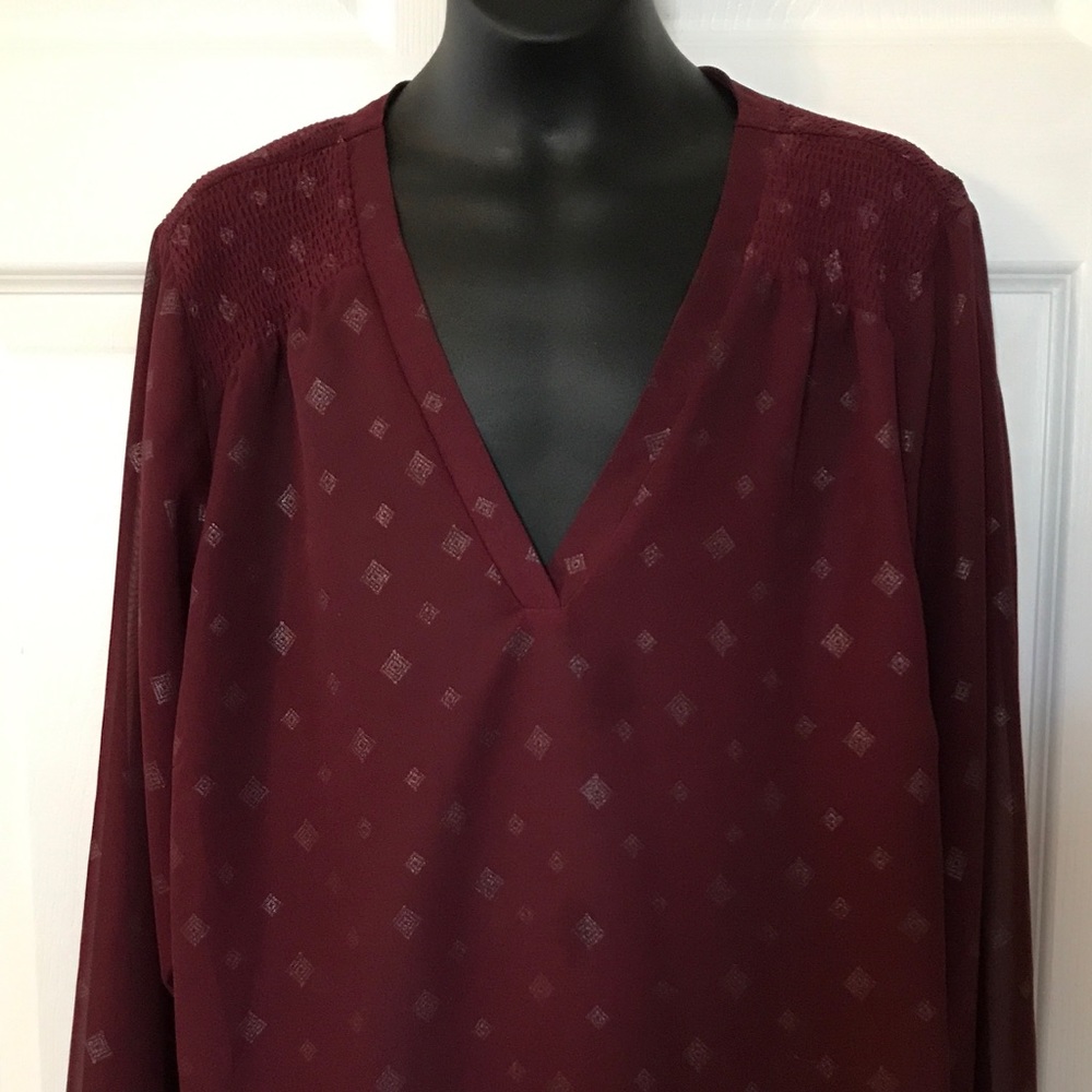 Maurice's Plus Size Sheer Long Sleeve Shirts.